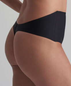 lage rug mid taille thong zwart